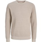 Jack & Jones Erkek Bisiklet Yaka Triko Kazak - Noah - 0019-Bej - M
