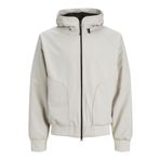 JACK & JONES Erkek Bomber Ceket Fermuarlı, Moonbeam, S