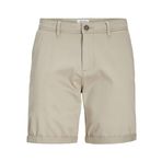 JACK & JONES Erkek Chino Şort Normal Kesim Chino Şort, Crockery, L