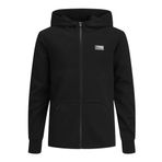 JACK & JONES Erkek Çocuk JCOAIR SWEAT ZIP HOOD NOOS JNR Sweatshirt, Siyah, 8 yaş
