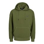 JACK & JONES Erkek Çocuk JCOSTRUCTURED SWEAT HOOD SMU Jeans, Yağ Yeşili M