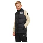 JACK & JONES Erkek Çocuk JJETOBY BODYWARMER COLLAR SN JNR Dış Giyim, Siyah, 8 yaş