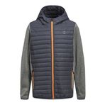 JACK & JONES Erkek çocuk kapitone ceket, Gri melanj/Detay: SET-IN LEEVES, 152