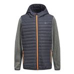 JACK & JONES Erkek çocuk kapitone ceket, Gri melanj/Detay: SET-IN LEEVES, 164