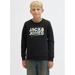 Jack & Jones Erkek Çocuk Sweatshirt, Baskılı, Siyah, 12 Yaş
