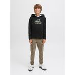 Jack & Jones Erkek Çocuk Sweatshirt, Kapüşonlu, Baskılı, Siyah, 8 Yaş