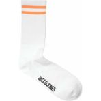 Jack & Jones Erkek Çorap 12204854 - Standart - Beyaz - Turuncu