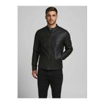 Jack & Jones Erkek Deri Ceket Siyah 12182461 Jjewarner Jacket Noos