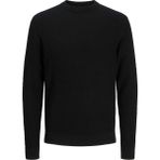 Jack Jones Erkek Desenli Örgü Kazak 12283381 - Siyah