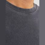 Jack & Jones Erkek Düz Renk Bisiklet Yaka Sweatshirt - Charge - XL - 01-Gri