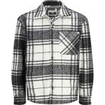 Jack & Jones Erkek Ekose Desenli Gögüs Cepli Gömlek Ceket - Collective - XL - 001 - Beyaz