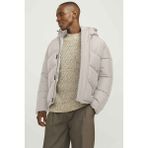 Jack & Jones Erkek Ekru Puffer Ceket – Hafif, Yumuşak Dokulu, Modern Tasarımlı ve Dayanıklı Polyester - 2XL - Beyaz