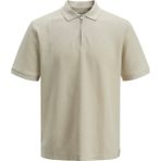 Jack Jones Erkek Fermuar Detaylı Polo Yaka Tişört 12279177 - Bej - 2XL