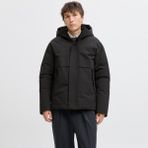 Jack & Jones Erkek Fermuar Kapamali Kapüsonlu Mont - Ccmoon - 0 - Siyah