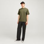 Jack & Jones Erkek Gögüs Baskili Tisört - Blachad - XL - 02-Haki