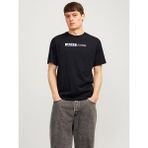 Jack & Jones Erkek Gögüs Baskili Tisört - Corplogo - 2XL - Siyah