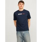 Jack & Jones Erkek Gögüs Baskili Tisört - Corplogo - XS - 902-Lacivert