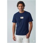 Jack & Jones Erkek Gögüs Logo Baskili Lacivert Tisört - Frank