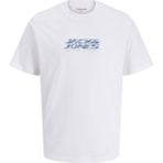 Jack & Jones Erkek Gögüs Logo Baskili Tisört - Fusion - 001 - Beyaz - XL