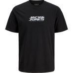 Jack & Jones Erkek Gögüs Logo Baskili Tisört - Fusion - Siyah