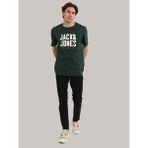 Jack & Jones Erkek Göğüs Logo Baskılı Tişört - Grow