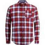 Jack & Jones Erkek Gömlek 12144695-FIERY-RED - Kırmızı