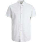 Jack & Jones Erkek Gömlek 12220136 Jjesummer Shırt S/s S23 Sn - White