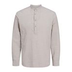 JACK & JONES Erkek Gömlek Comfort Fit Gömlek, Crockery, M