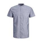 JACK & JONES Erkek Gömlek Comfort Fit Gömlek, Faded Denim, M