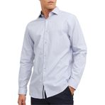 JACK & JONES Erkek Gömlek Jprblaparker Detail Shirt L/S Noos, Beyaz, S