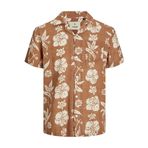 JACK & JONES Erkek Gömlek Konforlu Fit Gömlek, Güneş yanığı, XL