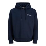 JACK & JONES Erkek Hoodie JJYUKI ÖN Sweat Hoodie, sky captain, S