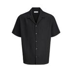 Jack & Jones Erkek Jack & Jones erkek Hawaii gömleği bol kesim Hawaii gömleği Jjeharrison Resort Shirt Ss Sn (1'li paket), Siyah, M