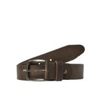 JACK & JONES Erkek Jacpaul Deri Kemer Noos Kemer, Gri (Castlerock), 90