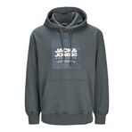 JACK & JONES Erkek Jcoaero Front Print Sweat Hood kapüşonlu kazak, Şehirli şık, XXL