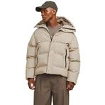 JACK & JONES Erkek JCOALPHA PUFFER SN Mont Ceket, Crockery, S