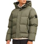 JACK & JONES Erkek JCOALPHA PUFFER SN Mont Ceket, Dusty Olive, XL