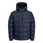 Jack & Jones Erkek JCOELEMENTS PU PUFFER SN Mont, Lacivert, M