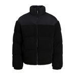JACK & JONES Erkek Jcoflare Teddy Puffer Mont, Siyah, M
