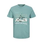 JACK & JONES Erkek Jcohunt Tee Ss Crew Neck T-Shirt, Trellis., L