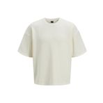 JACK & JONES Erkek Jcointerlude Fabric Tee Ss bisiklet yaka, Cloud Dancer., M