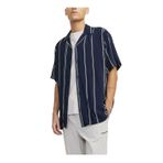 JACK & JONES Erkek Jcojeff AOP Resort Shirt Ss Relax kısa kollu gömlek, Lacivert blazer/şeritler: çizgili, XL