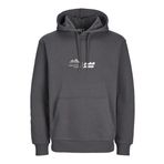 JACK & JONES Erkek Jcolima Logo Sweat Hood Bf Kapüşonlu Kazak, Pavement, XL