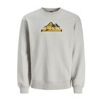 JACK & JONES Erkek Jcomountain Logo Sweat Crew Neck Sweatshirt, Yüksek bel., XXL