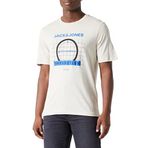 Jack & Jones Erkek Jcoocean Tee Ss Crew Neck FST tişört, Moonbeam, XL