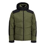 Jack & Jones Erkek JCOOTIS PUFFER SN Mont, Koyu Yağ Yeşili, S