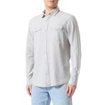 JACK & JONES Erkek JCOSHERIDAN LINEN BLEND SHIRT LS Gömlek Açık Mat Yeşil M