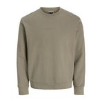 JACK & JONES Erkek Jcostance Sweat Crew Neck, Vetiver., L
