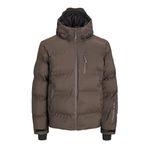 Jack & Jones Erkek JCOSWEEP PUFFER SN Mont, Koyu Kahverengi, XL