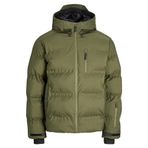 Jack & Jones Erkek JCOSWEEP PUFFER SN Mont, Koyu Yağ Yeşili, XXL